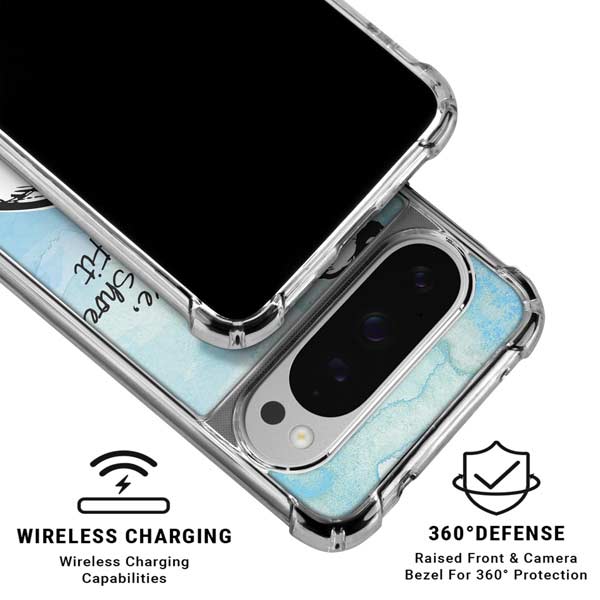 Disney Cinderella Sketch Art Shoe Will Fit Google Pixel 10 Pro XL Clear Case
