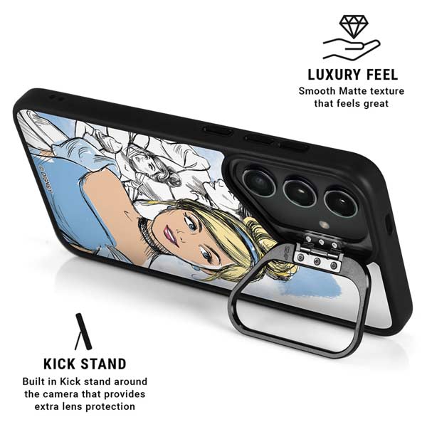 Disney Princess Cinderella Sketch Galaxy S26 Plus Kickstand Case