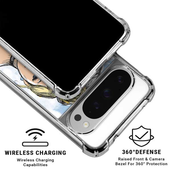 Disney Princess Cinderella Sketch Google Pixel 10 Pro Clear Case