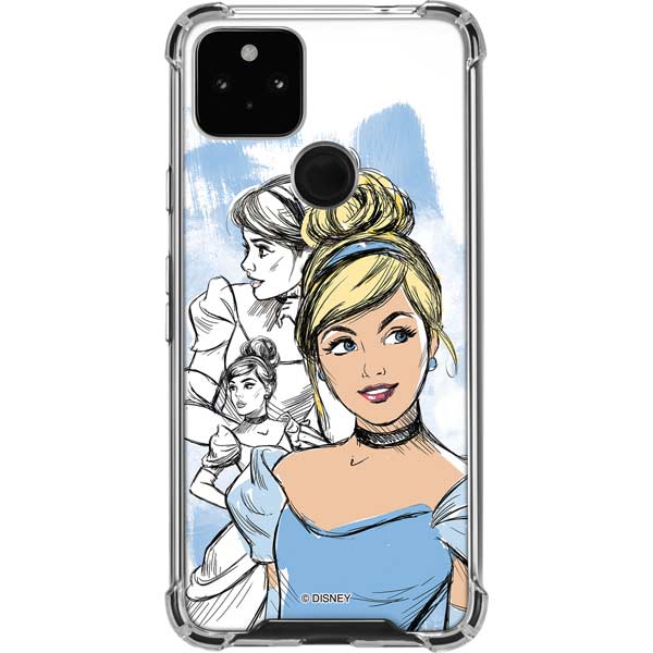 Disney Princess Cinderella Sketch Pixel Cases