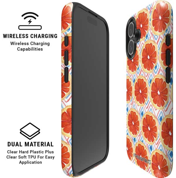 Bouffants and Broken Hearts Citrus Geo iPhone 16 Magsafe Impact Case