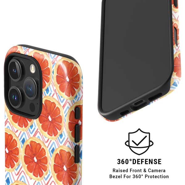 Bouffants and Broken Hearts Citrus Geo iPhone 16 Pro Magsafe Impact Case