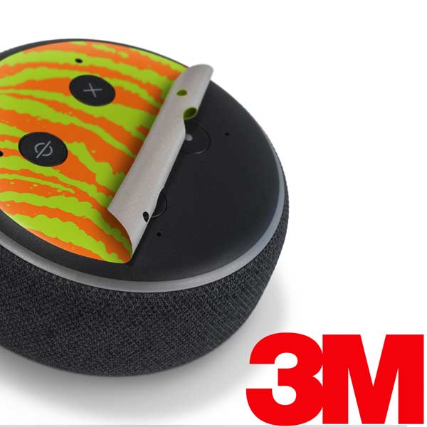 Citrus Tiger Animal Print Color Pop Amazon Echo Dot Skin