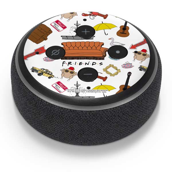 Warner Bros Classic FRIENDS Icons Amazon Echo Dot Skin