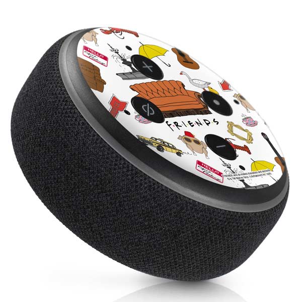 Warner Bros Classic FRIENDS Icons Amazon Echo Dot Skin