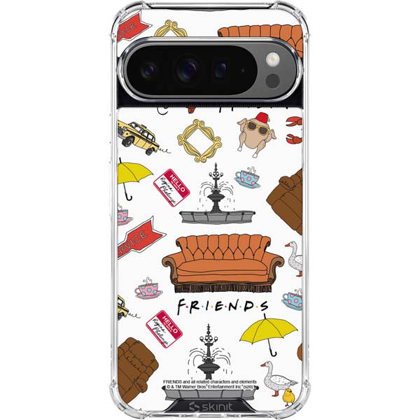Warner Bros Classic FRIENDS Icons Google Pixel 10 Pro XL Clear Case