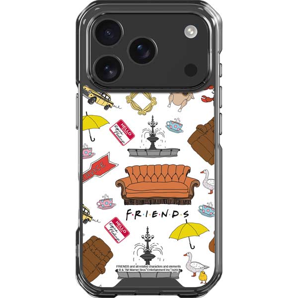 Warner Bros Classic FRIENDS Icons iPhone 17 Pro Clear Case