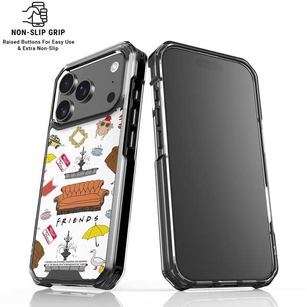 Warner Bros Classic FRIENDS Icons iPhone 17 Pro Clear Case