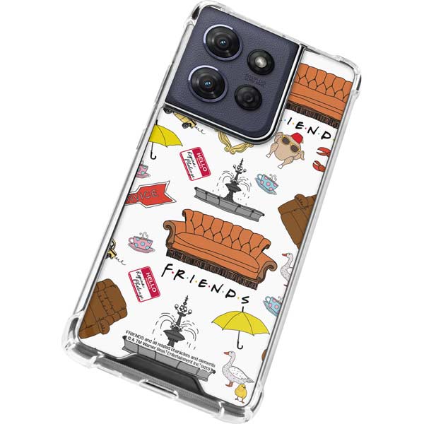 Warner Bros Classic FRIENDS Icons Moto G Play 5G (2025) Clear Case