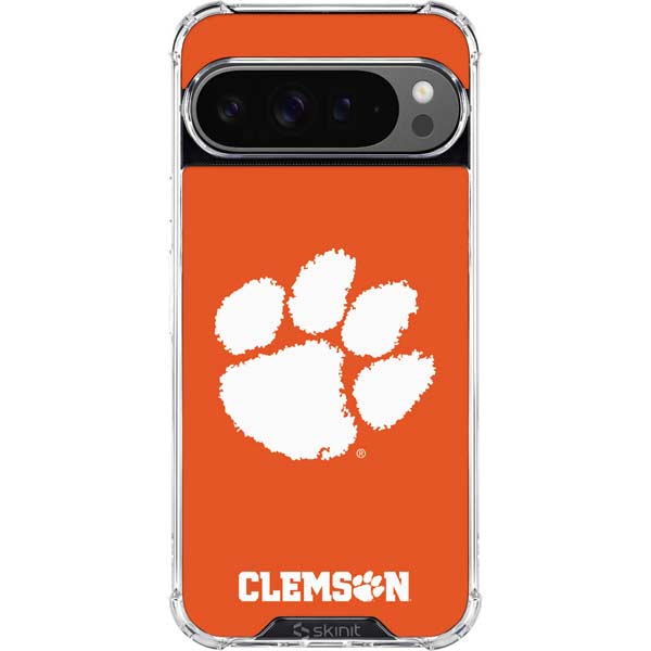Clemson University Tiger Print Google Pixel 10 Pro XL Clear Case