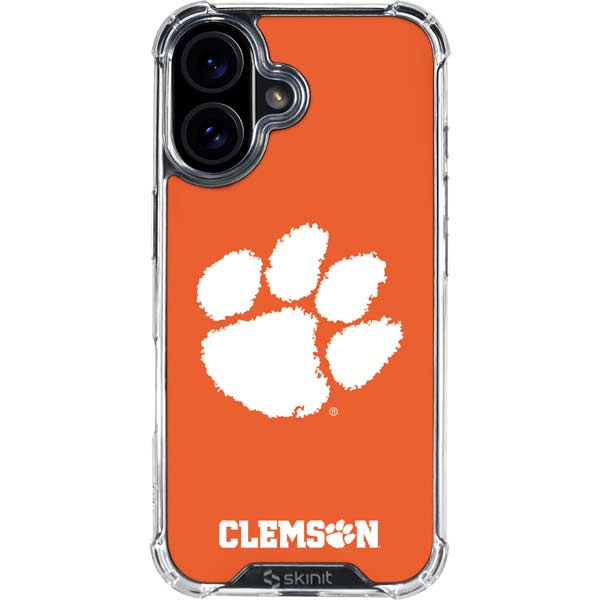 Clemson University Tiger Print iPhone 17 Clear Case