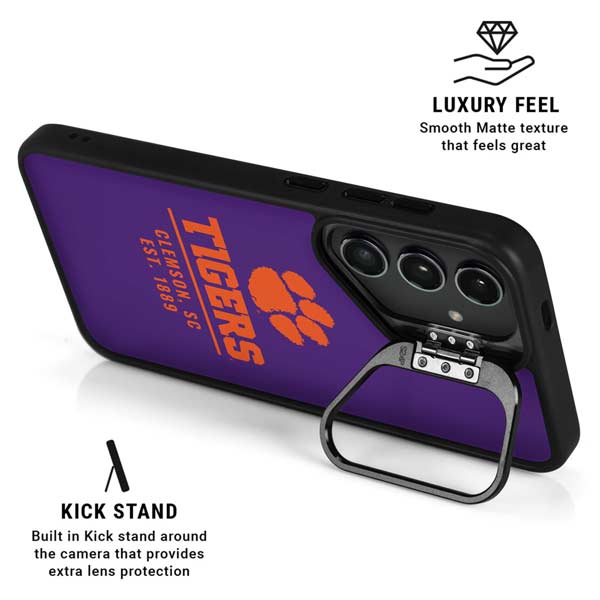 Clemson University Tigers Est 1889 Galaxy S26 Ultra Kickstand Case