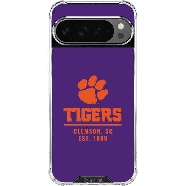 Clemson University Tigers Est 1889 Google Pixel 10 Pro Clear Case