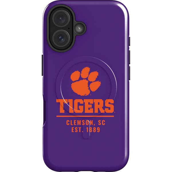Clemson University Tigers Est 1889 iPhone 16 Magsafe Impact Case