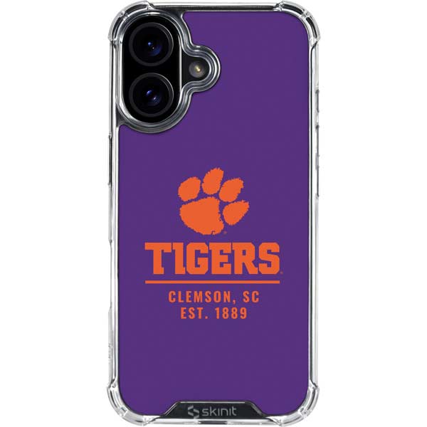 Clemson University Tigers Est 1889 iPhone 17 Clear Case