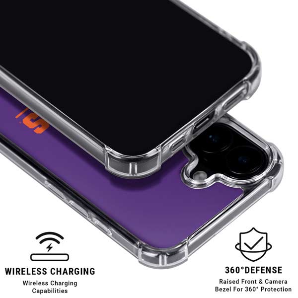 Clemson University Tigers Est 1889 iPhone 17 Clear Case