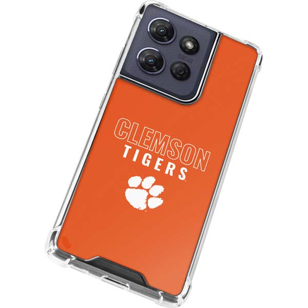 Clemson University Tigers Logo Moto G Play 5G (2025) Clear Case
