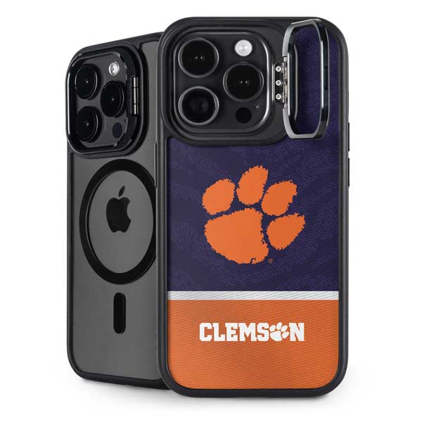 Clemson University Paw Logo iPhone 14 Pro Kickstand Case