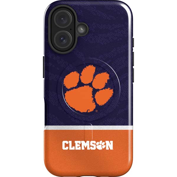 Clemson University Paw Logo iPhone 16 Magsafe Impact Case