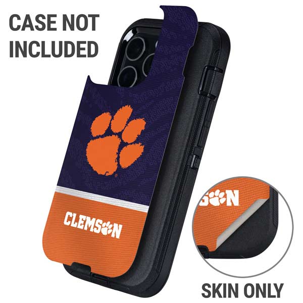 Clemson University Paw Logo Otterbox Defender iPhone Skin