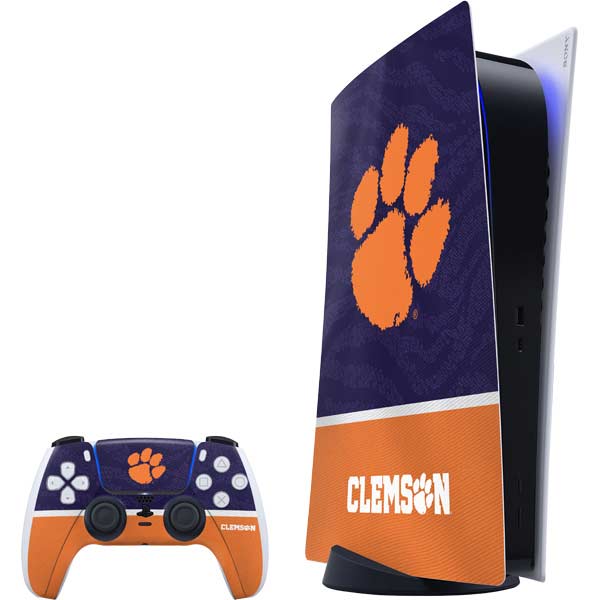 Clemson University Paw Logo PlayStation PS5 Skins