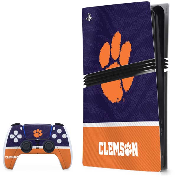 Clemson University Paw Logo PlayStation PS5 Skins