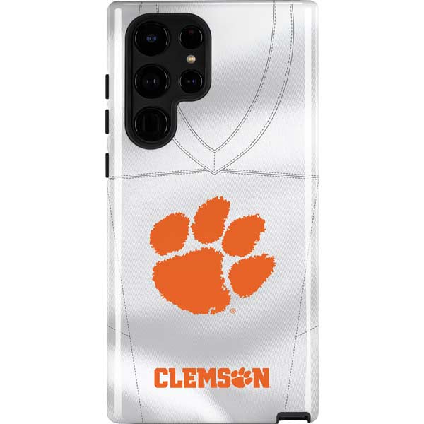 Clemson University White Jersey Galaxy Cases