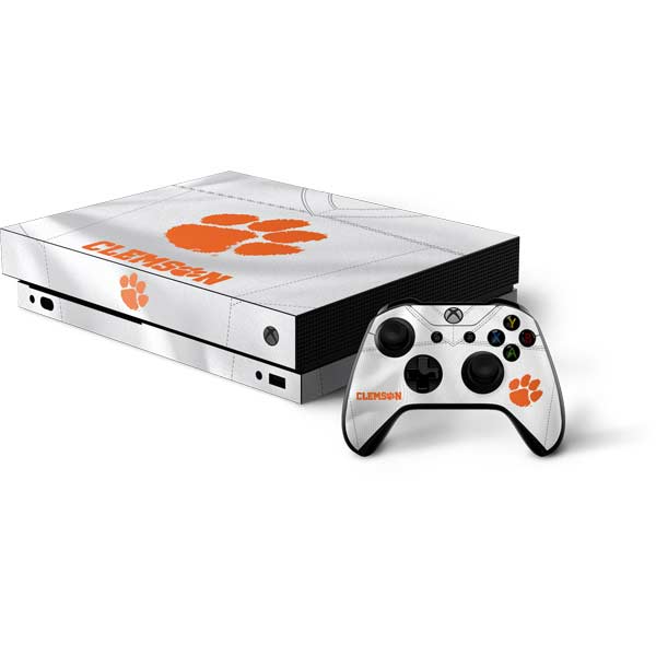 Clemson University White Jersey Xbox One Skins