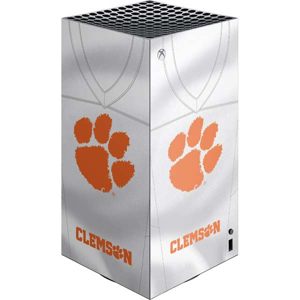 Clemson University White Jersey Xbox Series X Skins