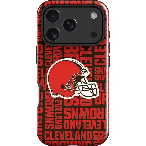 cleveland browns football helmet case iPhone 17 Pro NFL Cleveland Browns - Blast Impact Case