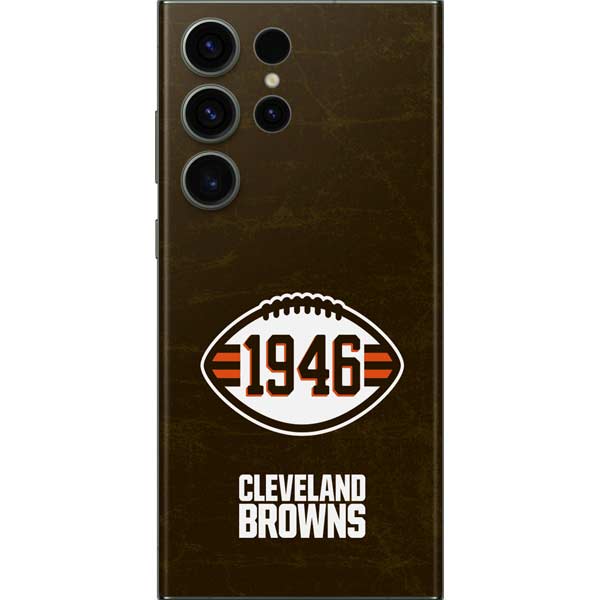 NFL Cleveland Browns Alternate Distressed Galaxy Skins