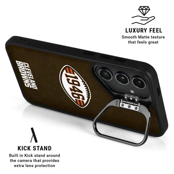 NFL Cleveland Browns Alternate Distressed Galaxy S26 Kickstand Case