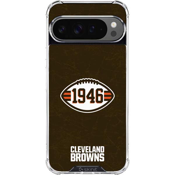 NFL Cleveland Browns Alternate Distressed Google Pixel 10 Pro Clear Case