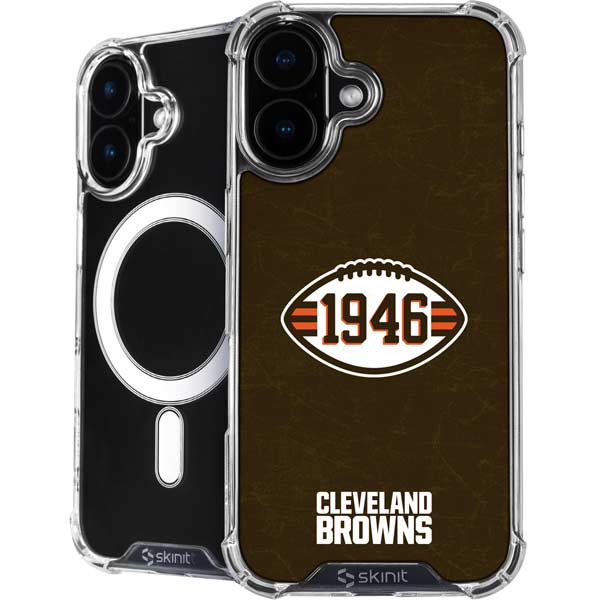 NFL Cleveland Browns Alternate Distressed iPhone 17 MagSafe Case
