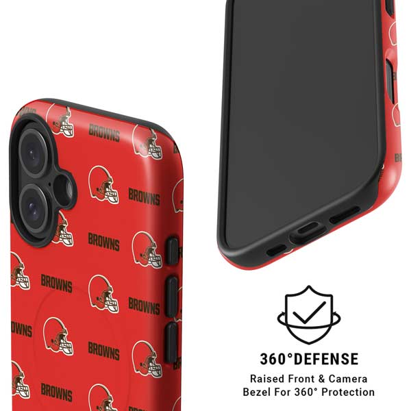 NFL Cleveland Browns Blitz Series iPhone 16 Magsafe Impact Case