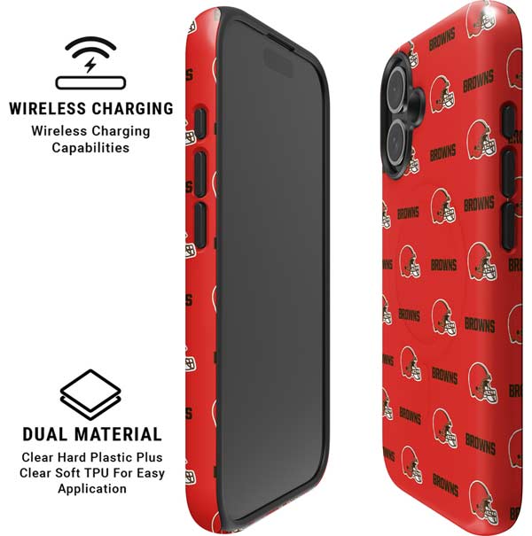 NFL Cleveland Browns Blitz Series iPhone 16 Magsafe Impact Case