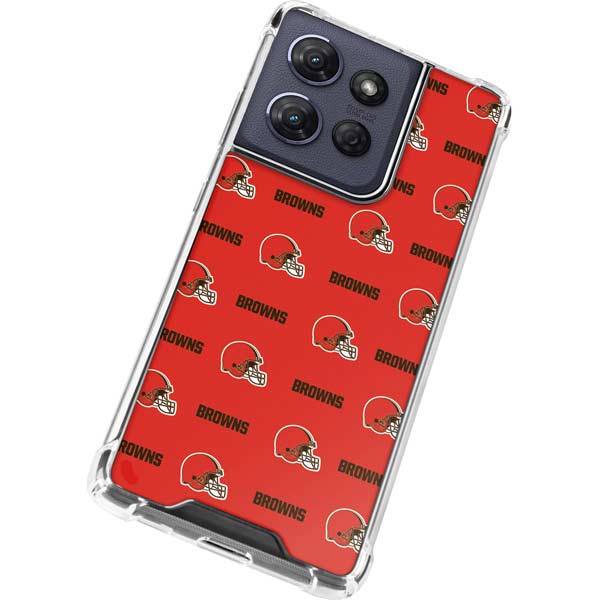 NFL Cleveland Browns Blitz Series Moto G Power 5G (2025) Clear Case