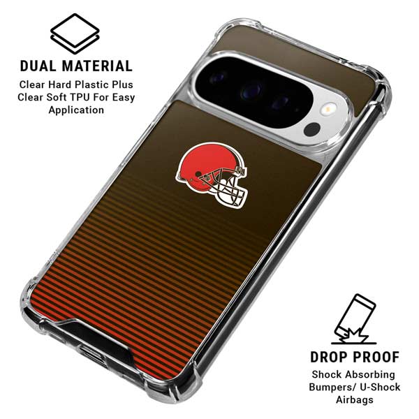 NFL Cleveland Browns Breakaway Google Pixel 10 Pro Clear Case