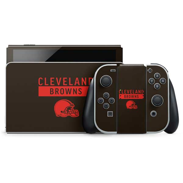 NFL Cleveland Browns Brown Performance Series Nintendo Skins