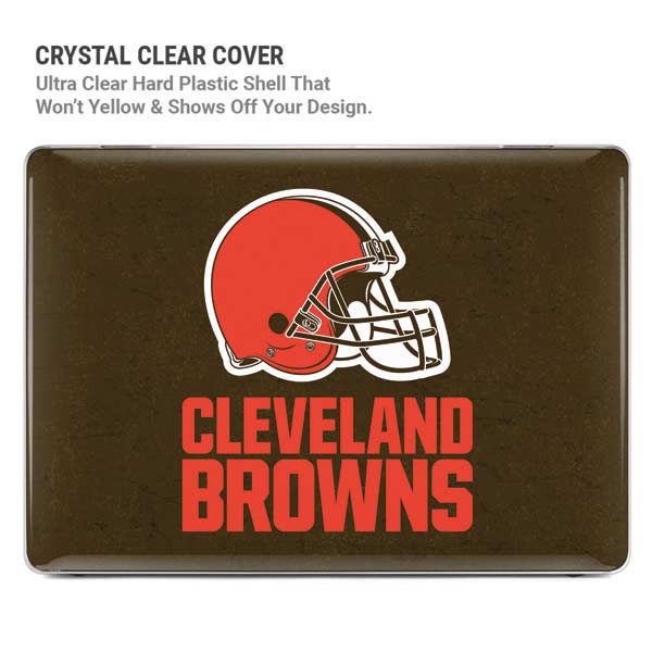 NFL Cleveland Browns Distressed MacBook Pro 14in (2021-24) Case plus Skin
