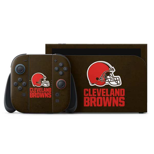 NFL Cleveland Browns Distressed Nintendo Skins