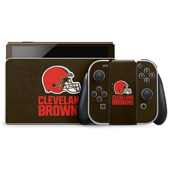 NFL Cleveland Browns Distressed Nintendo Skins