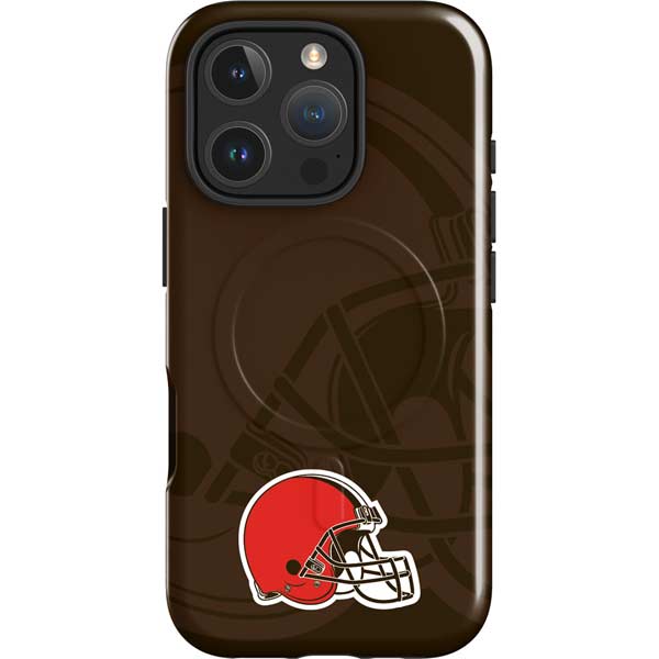 NFL Cleveland Browns Double Vision iPhone 16 Pro Max Magsafe Impact Case