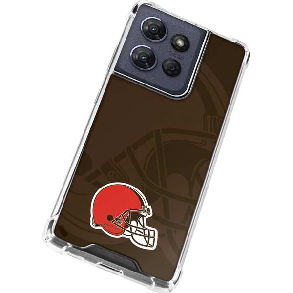 NFL Cleveland Browns Double Vision Moto G Power 5G (2025) Clear Case