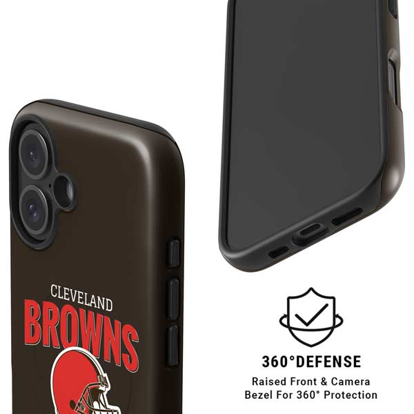 NFL Cleveland Browns Helmet iPhone 16 Plus Magsafe Impact Case