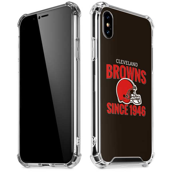 NFL Cleveland Browns Helmet iPhone X/XS Clear Case