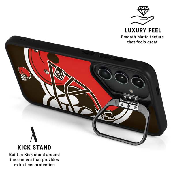 NFL Cleveland Browns Large Logo Galaxy S26 Plus Kickstand Case