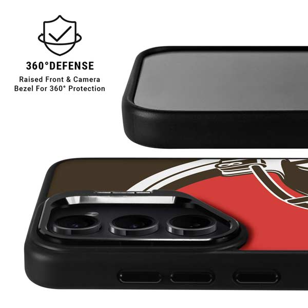 NFL Cleveland Browns Large Logo Galaxy S26 Plus Kickstand Case