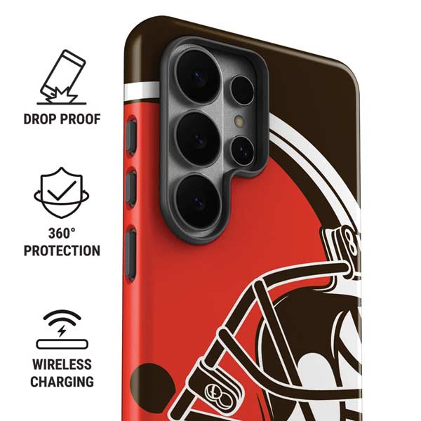 NFL Cleveland Browns Large Logo Galaxy S26 Ultra Impact Case