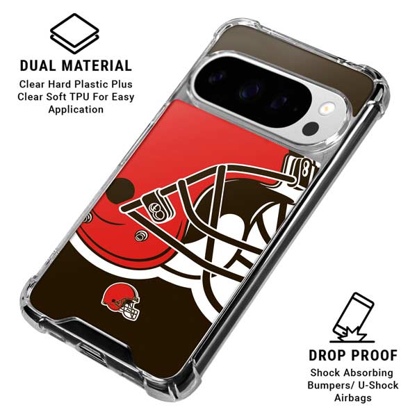 NFL Cleveland Browns Large Logo Google Pixel 10 Pro XL Clear Case